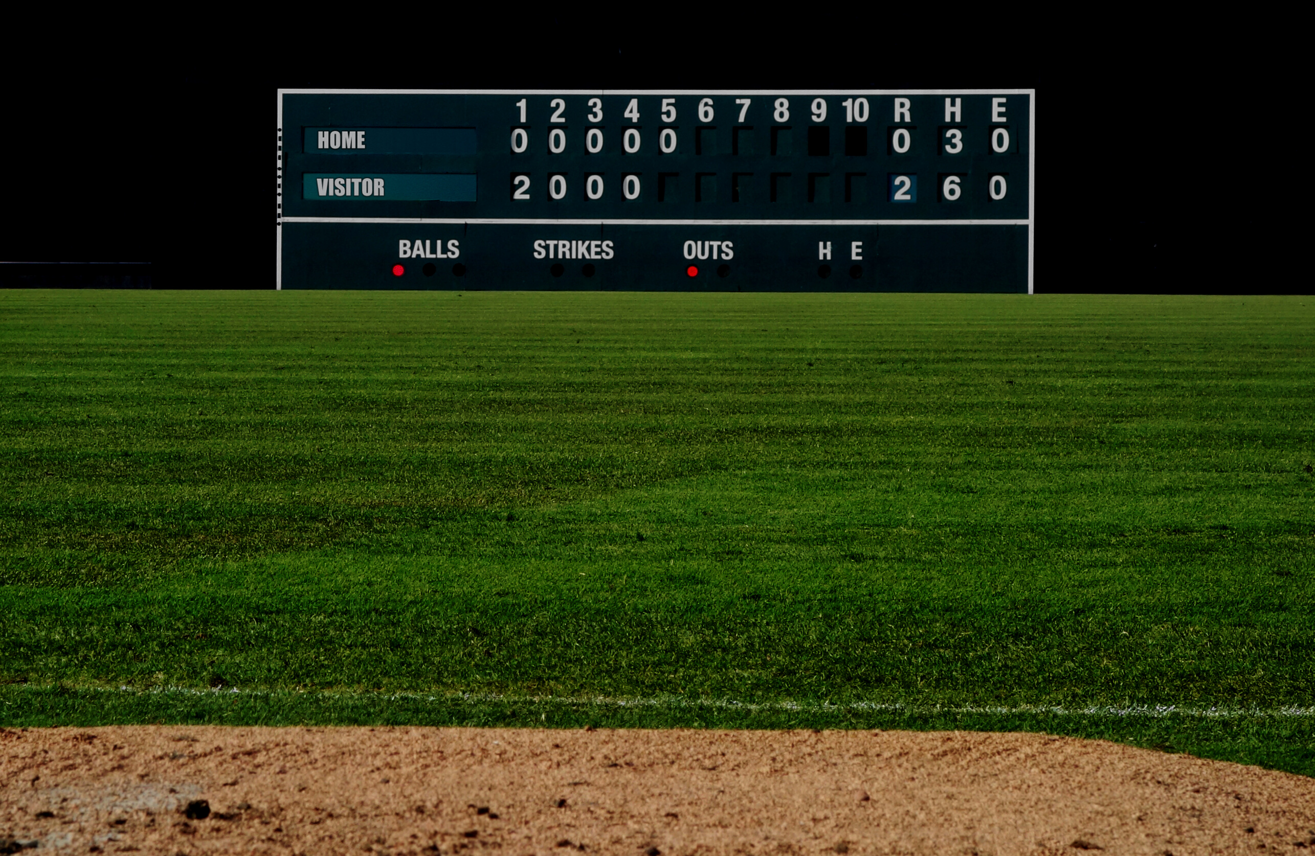 Vintage Baseball Scoreboard